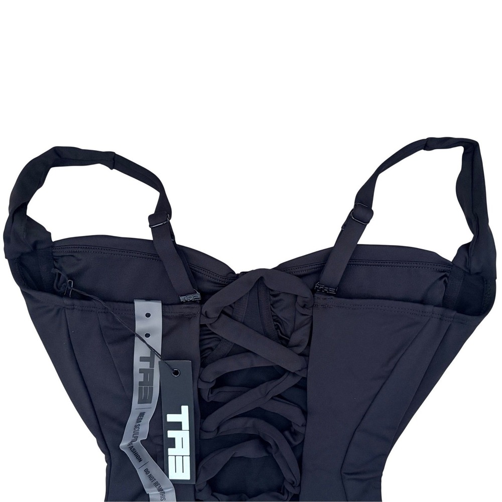 TA3 Sweetie Black Sculpting Swimsuit Tummy Control Shapewear NWT XS - Picture 6 of 8